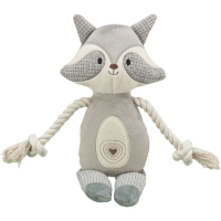 Іграшка для собак Trixie Єнот з пищалкою сірий 33 см (4011905361550)