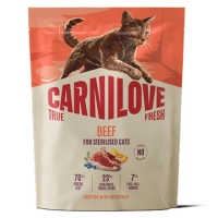 Сухий корм для кішок Carnilove True Fresh Beef Sterilised 400 г (8595602582143)