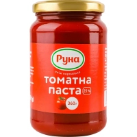 Соус Руна Томатна паста з вмістом сухих речовин 25% 360 г (4820015948267)
