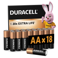 Батарейка Duracell AA лужні 18 шт. в упаковці (5000394107519 / 5006192)