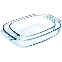 Форма для випікання Pyrex Classic прямокутна набір 2 шт 2.6 л 1.9 л (912S967/7045)