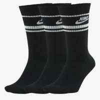Шкарпетки Nike U Nk Crew Nsw Essential Stripe 3pr CQ0301-010 34-38 3 пари Чорний (194955069226)