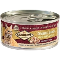 Вологий корм для кішок Carnilove з куркою та ягням 100 г (8595602528936)