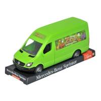 Масштабна модель автомобіля Tigres Mercedes-Benz Sprinter вантажний (зелений) на планшетці (39715)