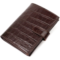 Портмоне Bond Accessories З натуральної шкіри Коричневе (22058)
