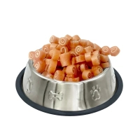 Ласощі для собак Lucky Star Міні-роли з м'яким м'ясом курки та тріски 1-2 см 500 г (4820144201172)