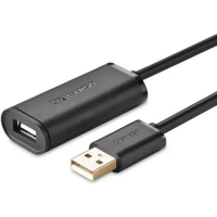Дата кабель USB 2.0 AM to AF 5.0m Active black Ugreen (10319)