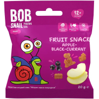 Дитячі снеки Bob Snail фруктові яблуко-чорна смородина 20 г (1740854)