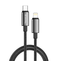 Дата кабель USB-C to Lightning 1.0m PD30W zinc alloy braided black ColorWay (CW-CBPDCL098-BK)