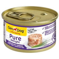 Консерви для собак GimDog Pure Delight для мініатюрних порід з куркою та тунцем 85 г (4002064513164)