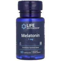 Вітамінно-мінеральний комплекс Life Extension Мелатонін, 1 мг, Melatonin, 60 капсул (LEX-32906)