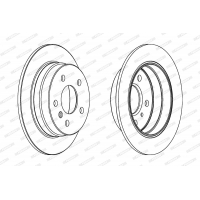 Гальмівний диск FERODO DDF1258C