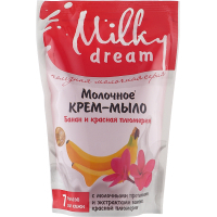 Рідке мило Milky Dream Банан і червона плюмерія дой-пак 500 мл (4820205301759)