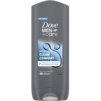 Гель для душу Dove Men+Care Чистота та комфорт 400 мл (8717644683149/8720181313448)