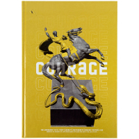 Канцелярська книга Axent Courage А4, 96 аркушів, клітинка, жовта (8422-552-A)