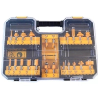 Набір фрез DeWALT діаметр хвостовика 8 мм, 22 шт. (DT90017)