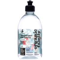 Засіб для ручного миття посуду Purenn Organic Family Winter Fairytale Sensitive неароматизований з Яблуком та Зеленим чаєм 500 мл (4751024881392)