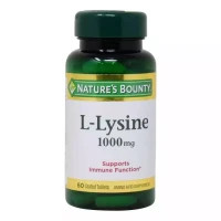 Амінокислота Nature's Bounty L-Лізін, 1000 мг, L-Lysine, 60 каплет (NRT06011)