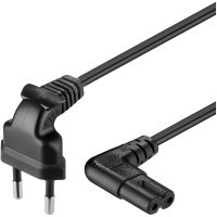 Кабель живлення C7 1.2m 0.5mm Voltronic (PC-184/2 CEE7/16-C7 CU12)