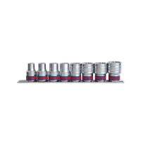 Набір торцевих головок KING TONY 1/2", шестигранних, 3/8"-7/8", 8 шт. (4510SR)