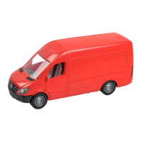 Масштабна модель автомобіля Tigres Mercedes-Benz Sprinter вантажний (червоний) (39652)