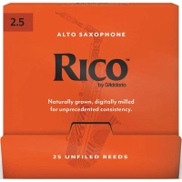 Тростина для саксофона D'Addario Rico - Alto Sax #2.5 - 25 Pack (RJA0125-B25)