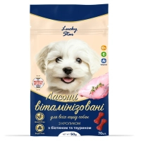 Ласощі для собак Lucky Star Вітамінізовані з кроликом 50 г (4820275972200)