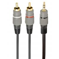 Кабель мультимедійний 3.5mm M to 2xRCA M 2.5m Cablexpert (CCA-352-2.5M)