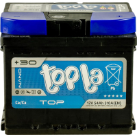 Акумулятор автомобільний Topla 54 Ah/12V TOP Euro (118 654)