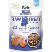 Ласощі для котів Brit Care Raw Treat Kitten Freeze-dried 40 г - курка та лосось (8595602569533)