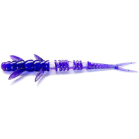 Силікон рибальський FishUP Flit 3" 060 - Dark Violet/Павлина&Silver (8шт/уп) (1864.03.25)