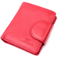 Гаманець ST Leather З натуральної шкіри Червоний (22453)
