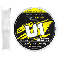 Флюорокарбон Favorite U1 FC 20m 30/0.91mm 106.2lb/48.18kg (1693.12.04)