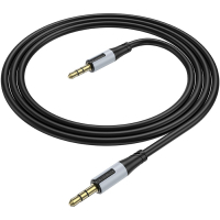 Кабель мультимедійний 3.5mm M to 3.5mm M 1.0m black BOROFONE (6941991108310)