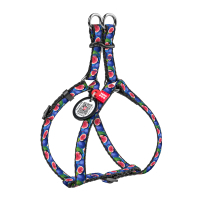 Шлея для котів WAUDOG Nylon з QR паспортом "Інжир" пластиковий фастекс XS (319-4053)