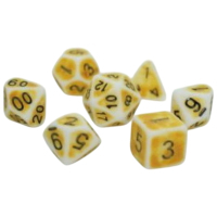 Набір кубиків для настільних ігор Games 7 Days Ancient 7 Dice Set - Yellow (g7danc09)