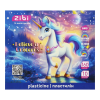Пластилін ZiBi KIDS Line UNICORN 10 кольорів, 160 г (ZB.6281)
