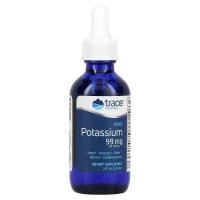 Мінерали Trace Minerals Калій іонний у краплях, 99 мг, Ionic Potassium, 59 мл (TMR-00276)