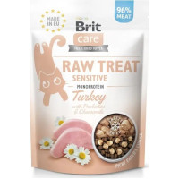 Ласощі для котів Brit Care Raw Treat Sensitive Freeze-dried 40 г - індичка (8595602569571)