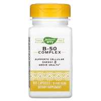 Вітамін Nature's Way Комплекс вітамінів B, B-50 Complex, 100 капсул (NWY-40511)