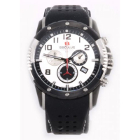 Наручний годинник Seculus 4497.2.503 white-black, ss-ibp, silicon