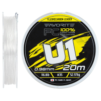 Флюорокарбон Favorite U1 FC 20m 35/0.98mm 116.8lb/52.97kg (1693.12.05)