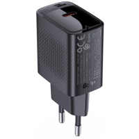 Зарядний пристрій Acefast A82 USB-C PD20W GaN Black (6974316283232)