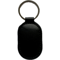 Брелок з чіпом Merlion ID Em-Marine, 125kHz, EM-Leather, овальний, у шкіряному чохлі, black (EM-Leather овальный)