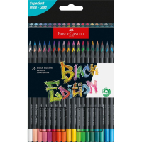 Олівці кольорові Faber-Castell Black Edition colour pencils 36 кольорів тригранні чорне дерево, 116436 (31215)