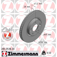 Гальмівний диск ZIMMERMANN 285.3518.20