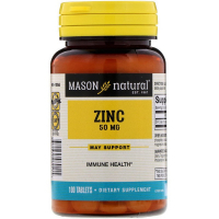 Мінерали Mason Natural Цинк 50 мг, Zinc, 100 таблеток (MAV06911)
