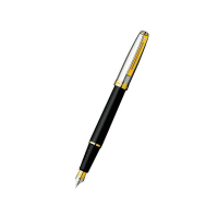 Ручка пір'яна Sheaffer PRELUDE Black/Palladium GT  FP M (Sh337004)