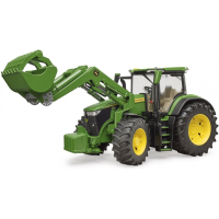Масштабна модель автомобіля Bruder трактор John Deere 7R 350 з навантажувачем (03151)