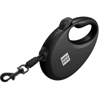 Повідець для собак WAUDOG R-leash з контейнером для пакетів S до 12 кг 3 м чорний (26271)